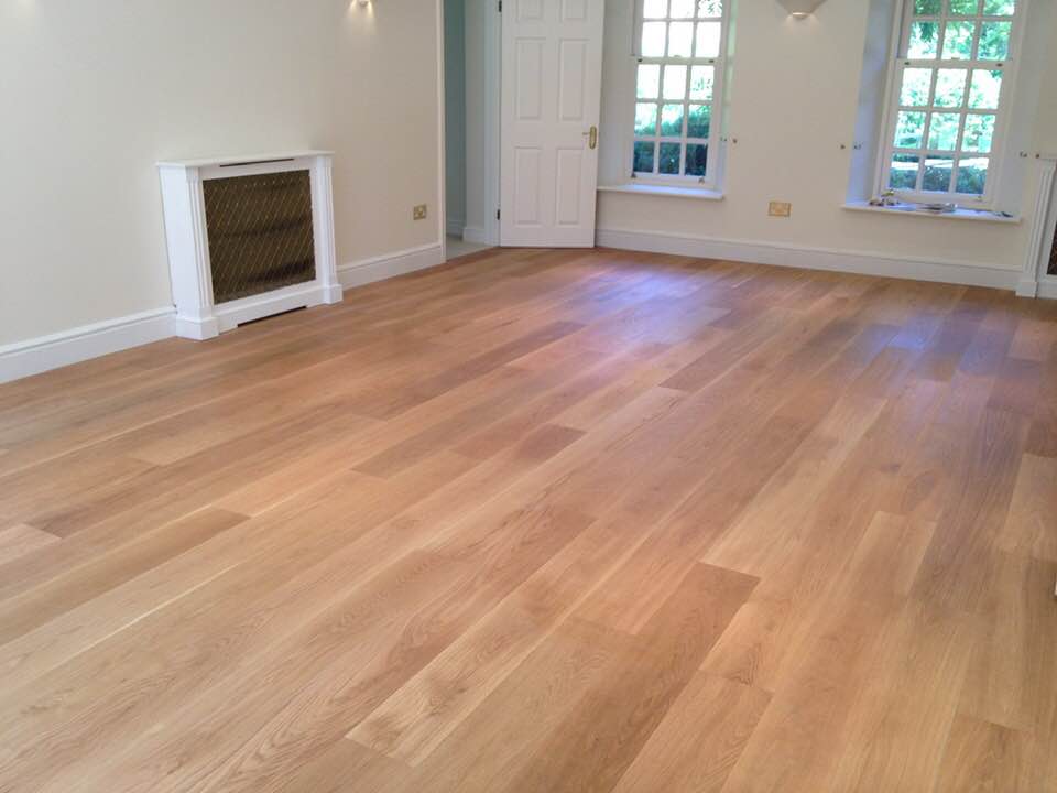 V4 Wood Flooring - Matt Lacquered engineered oak. Installed in Sunningdale. Fitted by Pembroke Floors.